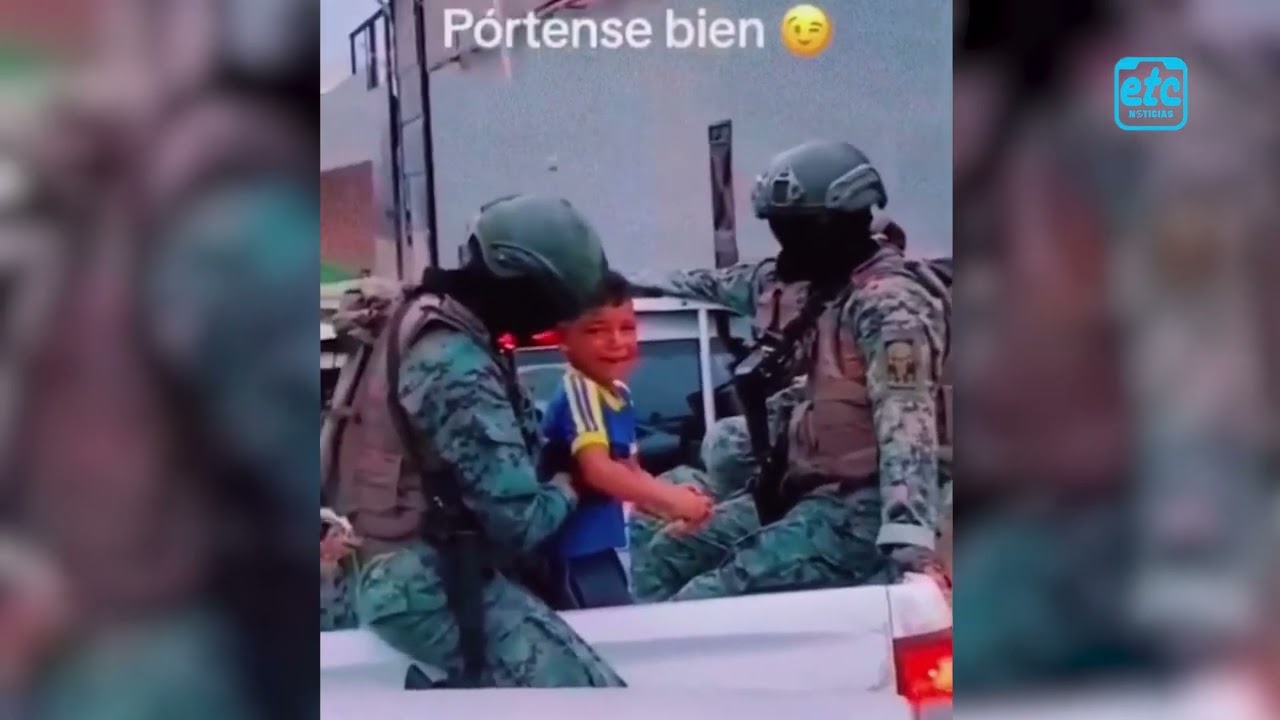 Madre de familia imparte lección a su hijo con la ayuda de militares: ¿Método efectivo o excesivo?