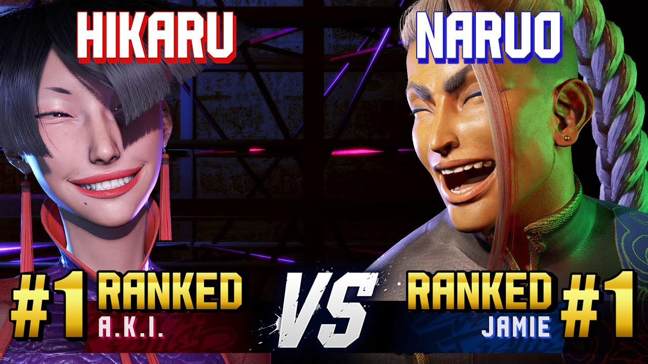 SF6 ▰ HIKARU (#1 Ranked A.K.I.) vs NARUO (#1 Ranked Jamie) ▰ High Level Gameplay