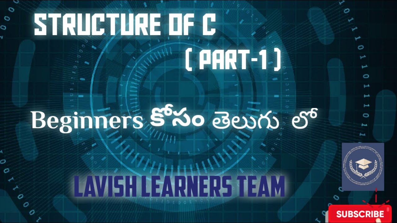 STRUCTURE OF C(PART-1) | C TUTORIALS FOR BEGINNERS| COMMENTS IN C
