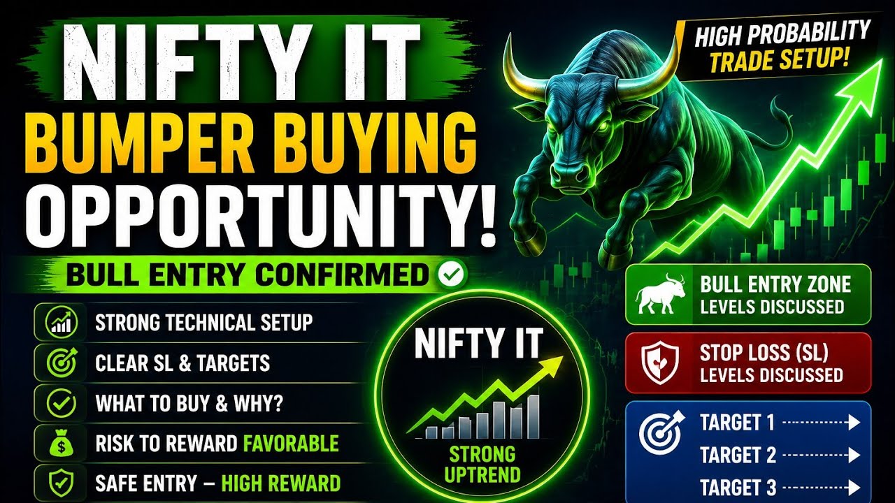 NIFTY IT Bullish Setup 🔥 | Best Stocks to Buy Now | Stop Loss & Targets