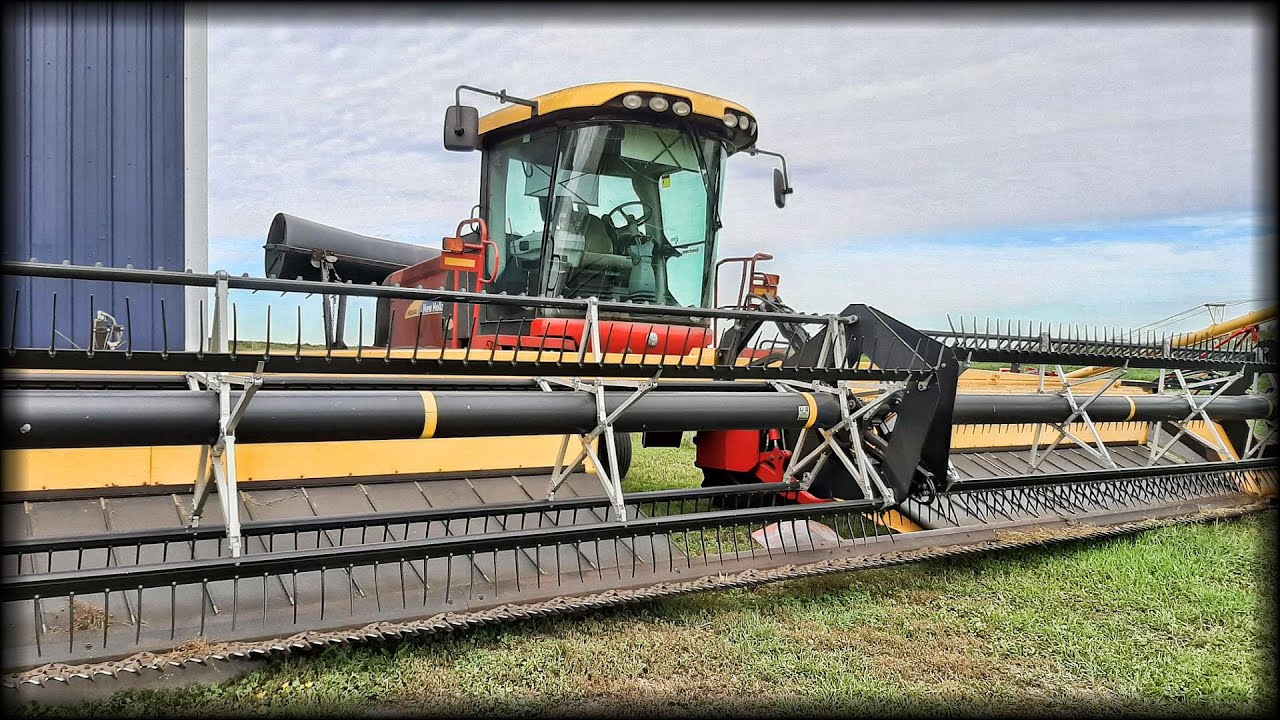 Review - New Holland H8040 Windrower & 36HB Draper Head