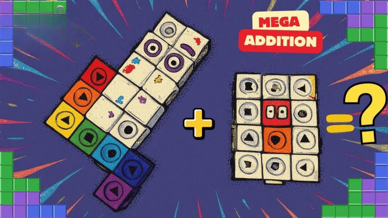 Numberblocks Mega Addition Challenge | Add Big Numbers Fast! #numberblocks.