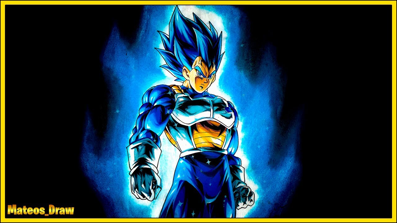 Especial 100 Suscriptores | !!Como dibujar a Vegeta Super SSJ Blue Evolucionado al Estilo Legends!!