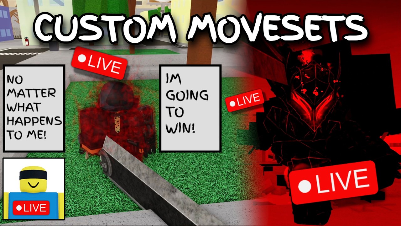 USING OP CUSTOM JJS MOVESETS (LIVE🔴)