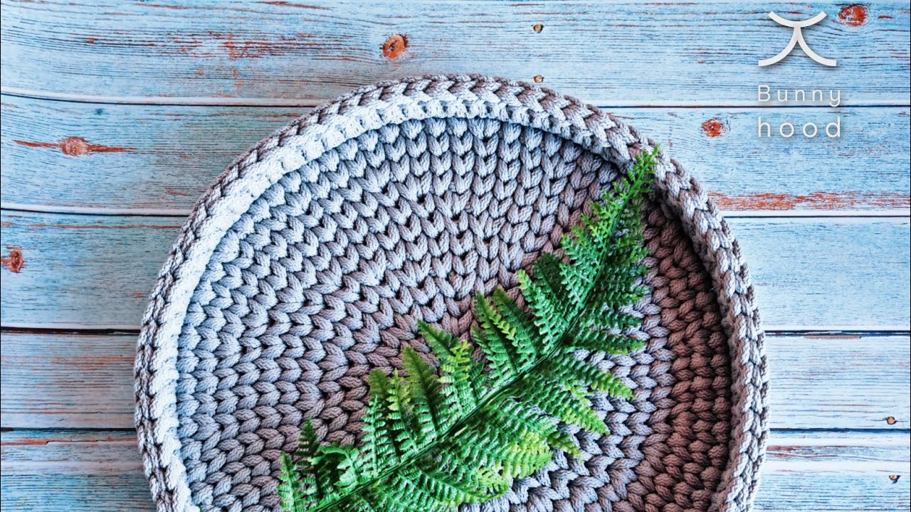 Crochet decorative tray Video tutorial