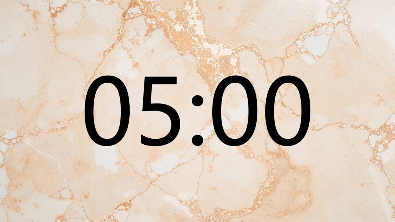 5 Minute Timer (PIANO MUSIC + Sound Notification at Zero)
