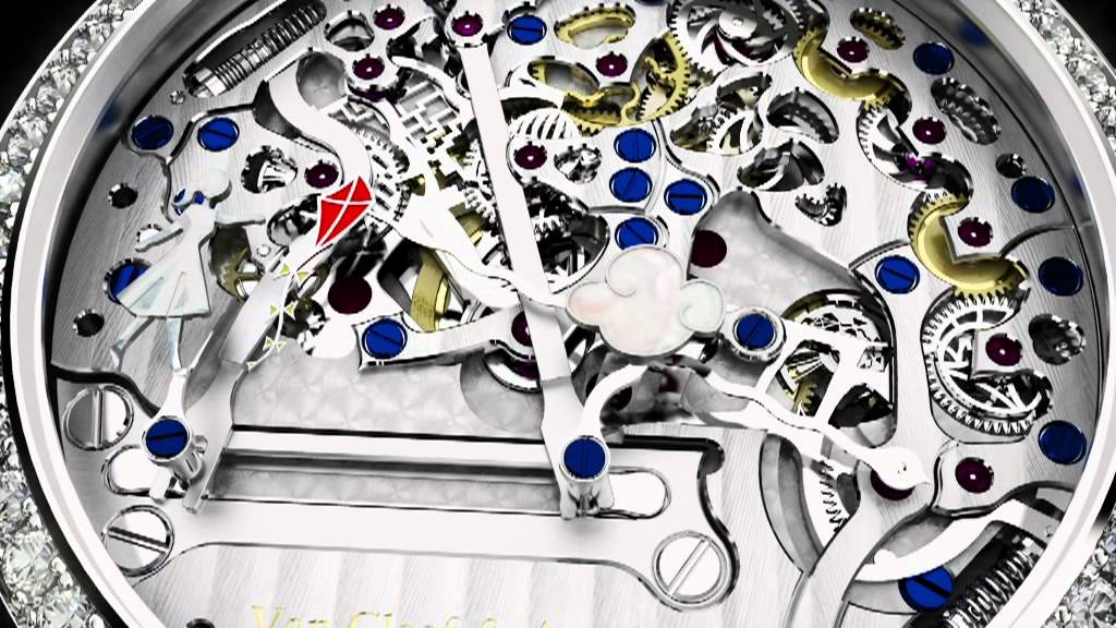 Van Cleef & Arpels Poetic Wish Watch Movement & Minute Repeater Working