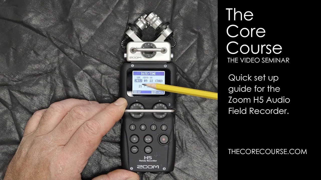 Quick setup tutorial for the Zoom H5 field recorder