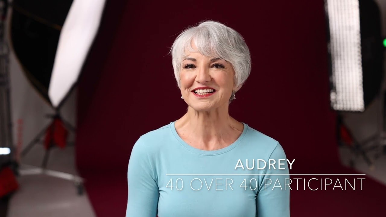 Audrey's 40 over 40 photoshoot experience