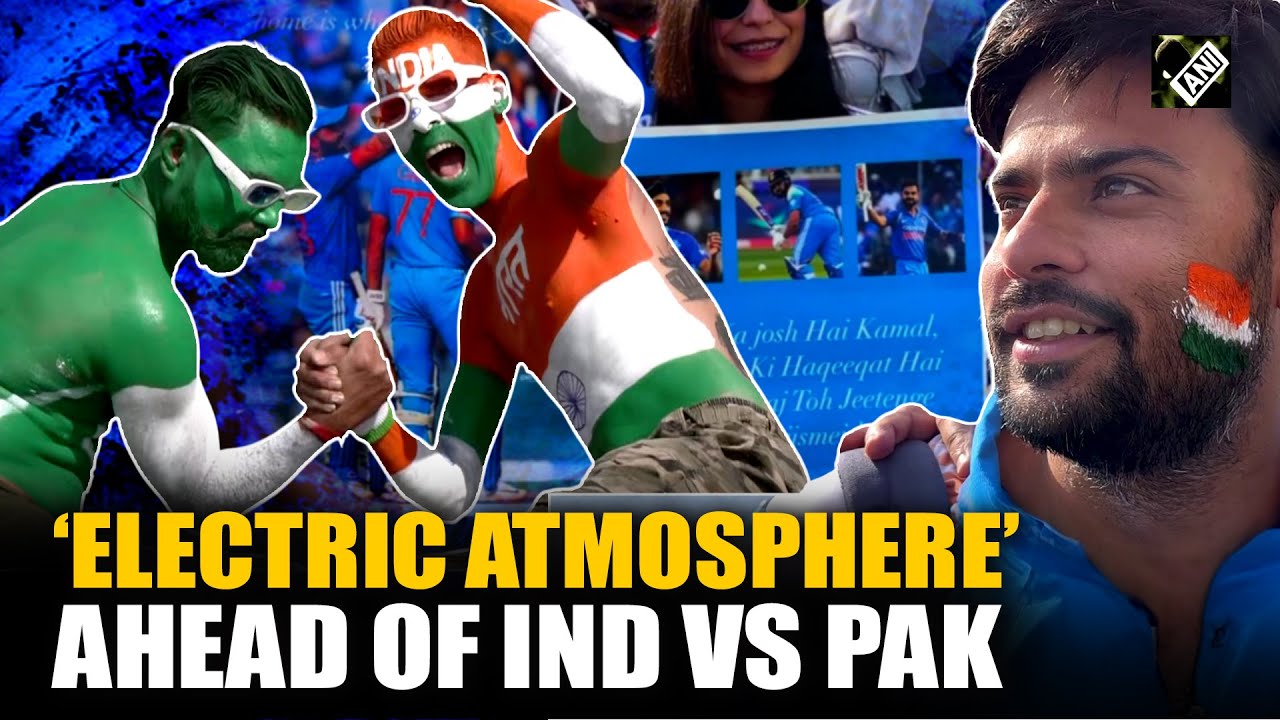 ‘India-India’ chants echo outside Dubai Intl Stadium as fans gather ahead of Ind vs Pak clash