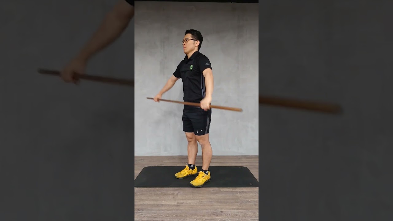 Shoulder rotation with stick