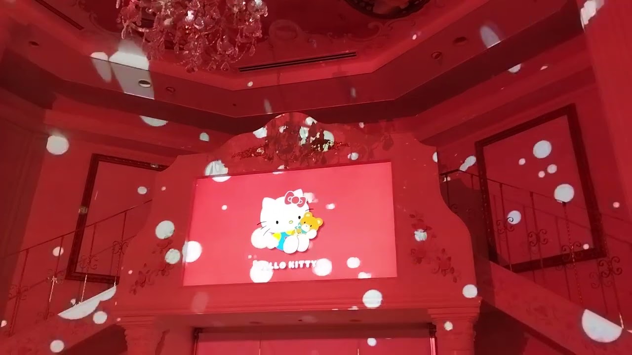 レディキティハウスの、プロジェクションマッピング