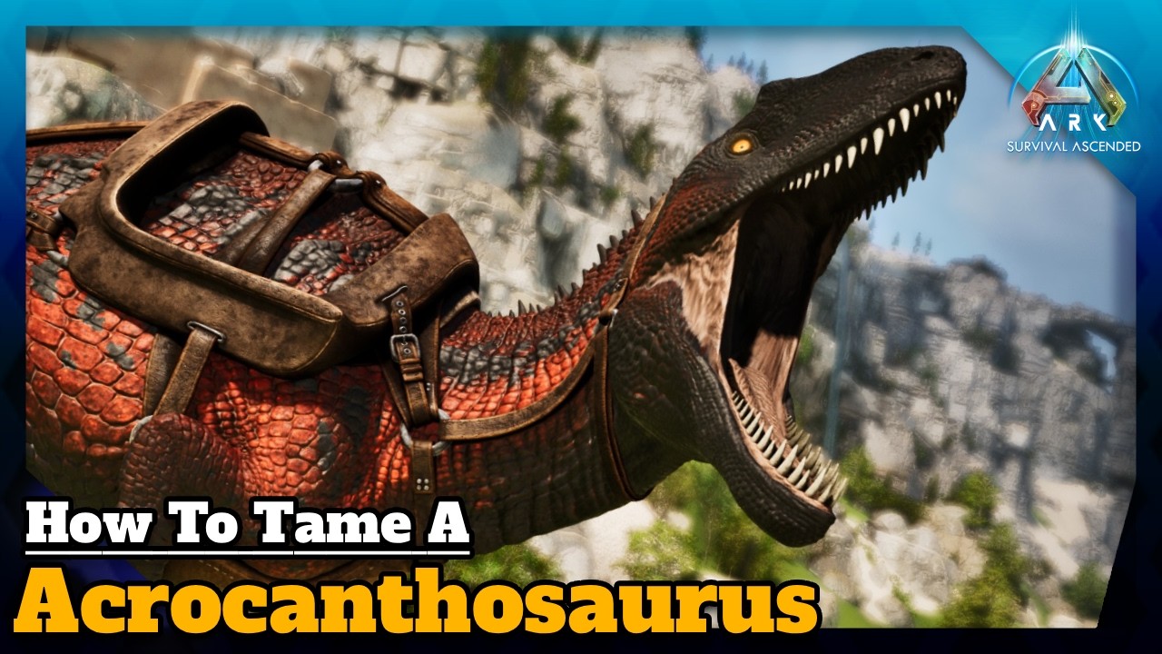 How to EASILY tame the new Acrocanthosaurus in Ark Survival Ascended!