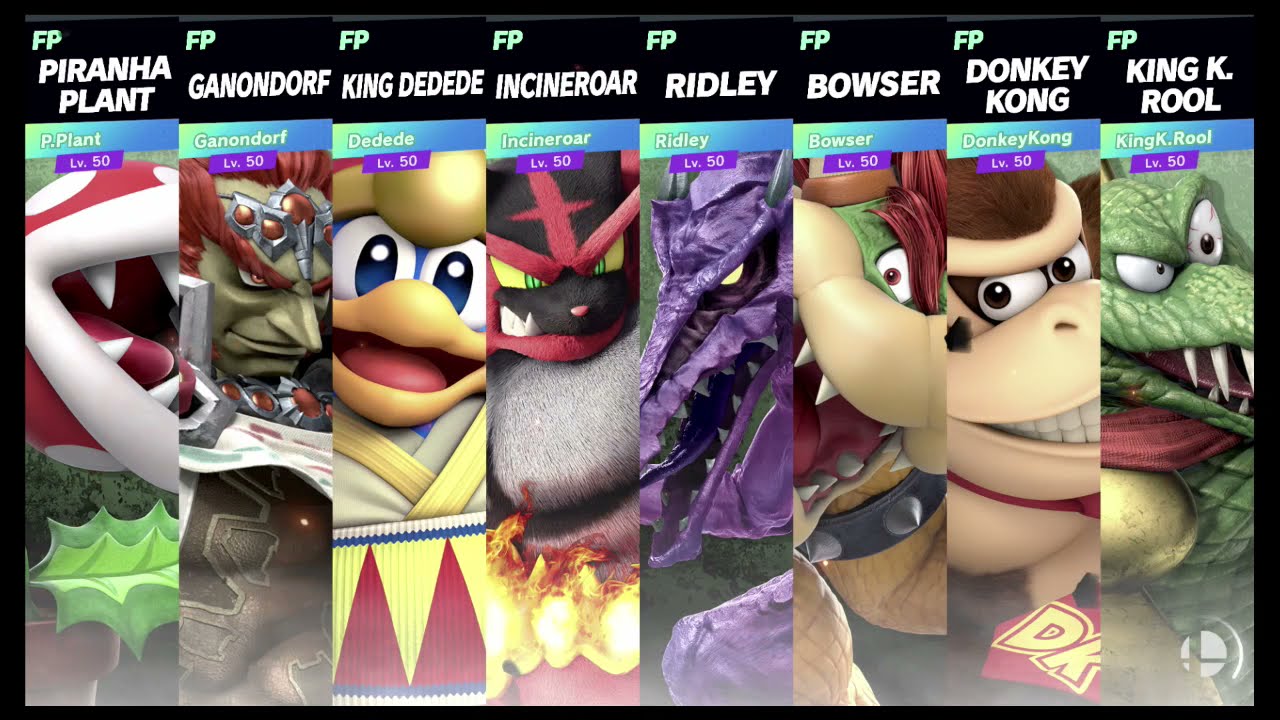 Super Smash Bros Ultimate Amiibo Fights  – Request #18206 Heavy Hitters