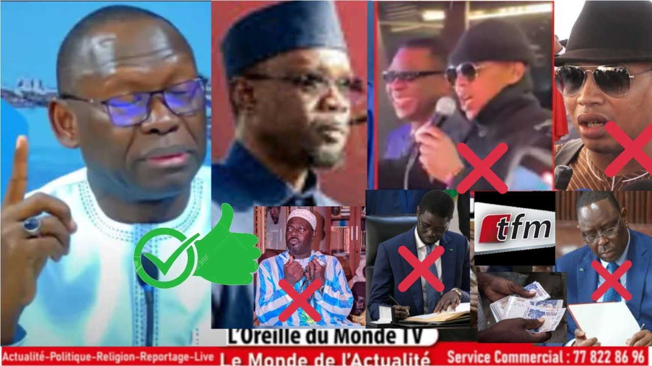 🛑 S saliou gueye Li Elhadji Diouf wax née môme AK youssou Ndour dagno dépasé État Kone pm sonko môme