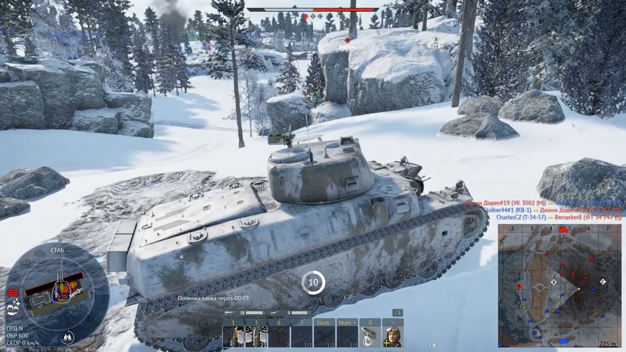 War Thunder США БР5 0  Мощь амерских тяжей М6А1