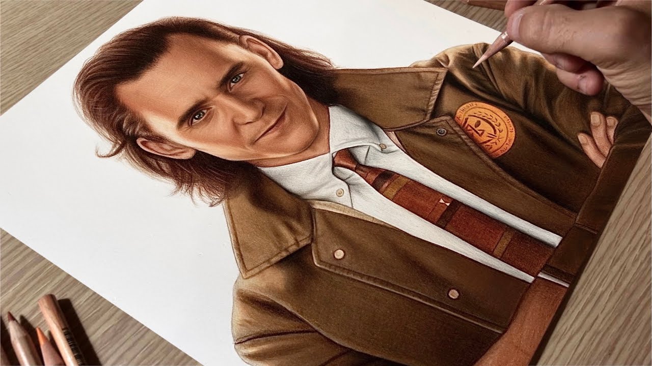 Drawing Loki (Tom Hiddleston) • Time Lapse