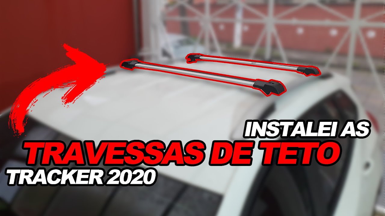 INSTALEI AS TRAVESSAS DE TETO DA MINHA TRACKER 2020 COMPRADAS NO ML | BARATO E INSTALAÇÃO SIMPLES