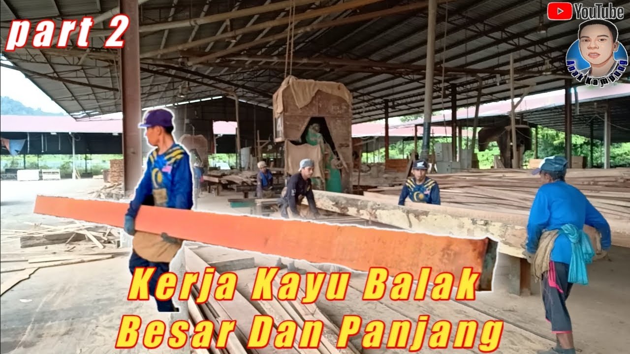Kerja kayu KR  dengan Empat orang di Satu Mesin(Somel Malaysia) PANJANG DAN BESAR!!! #5