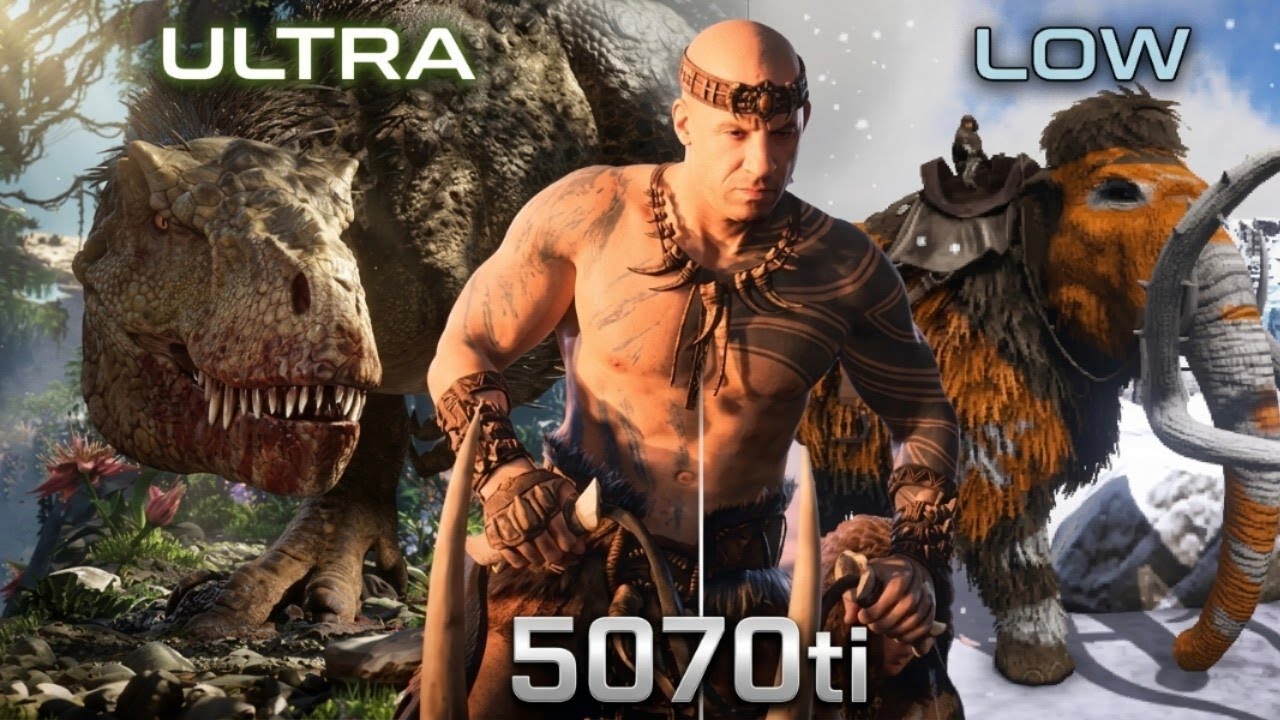 ARK: Survival Ascended Graphics Comparison (Low vs Epic) 1440p☠🚀
