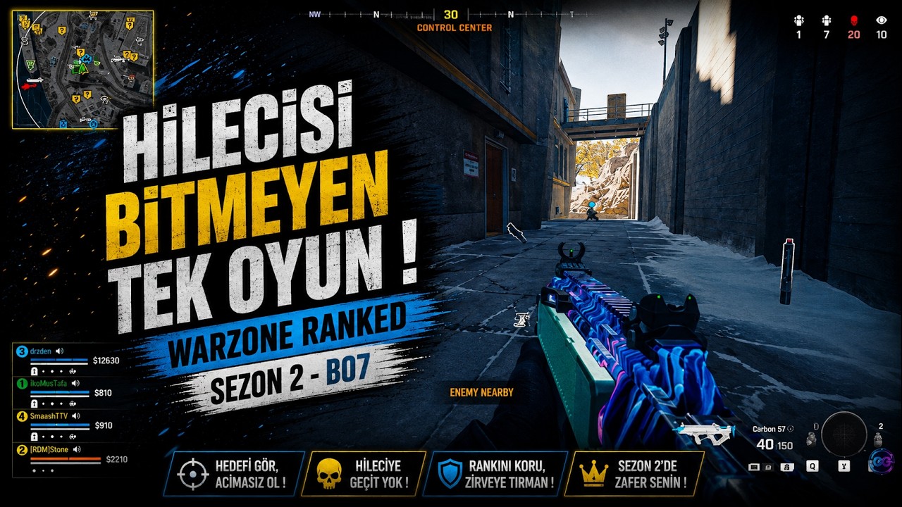 HİLECİSİ BİTMEYEN TEK OYUN ! WARZONE SEZON 2 - BO7