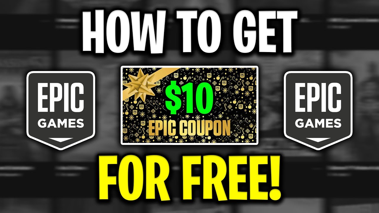 Получите БЕСПЛАТНЫЙ купон на $10 в Epic Games Store! (без затрат)