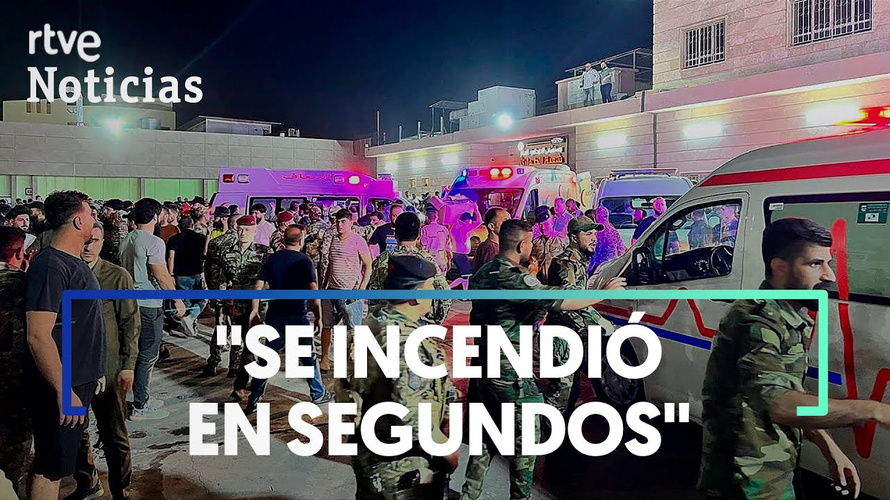 IRAK: Más de 100 MUERTOS por un INCENDIO en una BODA en NÍNIVE | RTVE Noticias