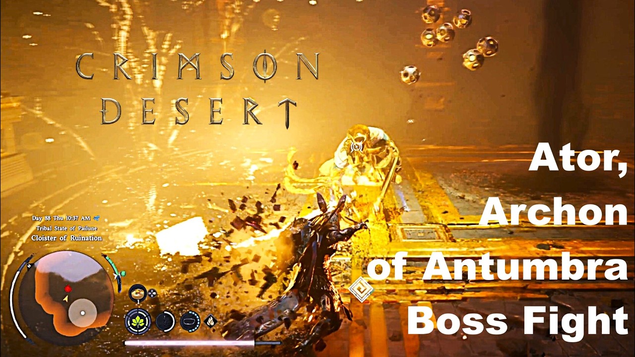 Crimson Desert: How to Beat Ator, Archon of Antumbra Boss. Fastest / Easiest / Cheese-iest Method.