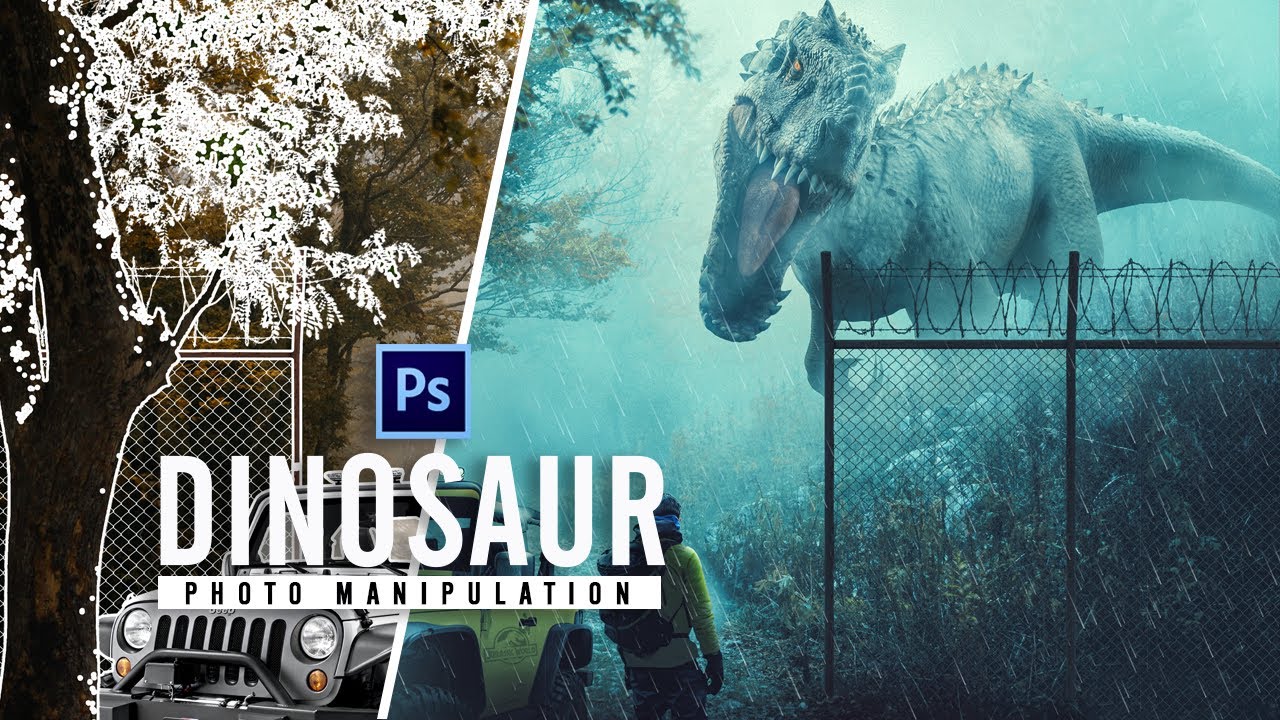 Dinosaur Project Photo Manipulation - Photoshop Tutorial