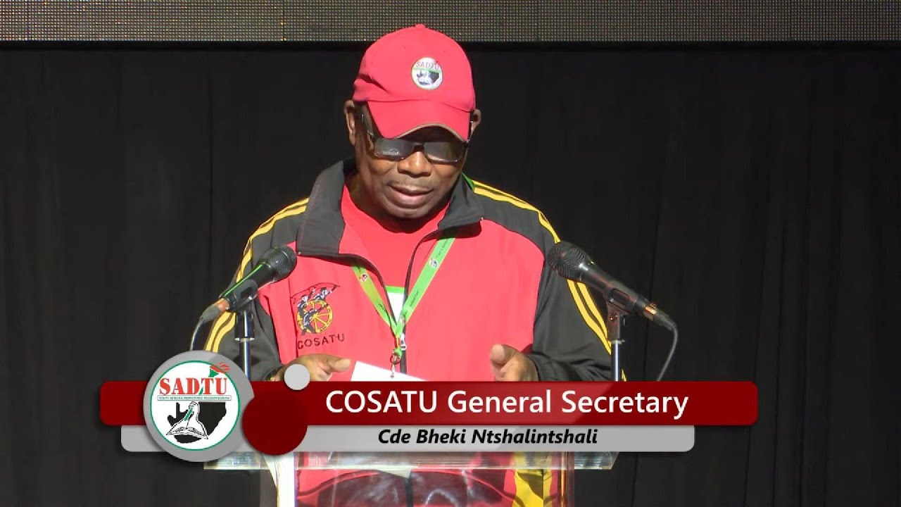 SADTU 9TH CONGRESS SPEECH BY CDE BHEKI NTSHALINTSHALI - COSATU GENERAL SECRETARY