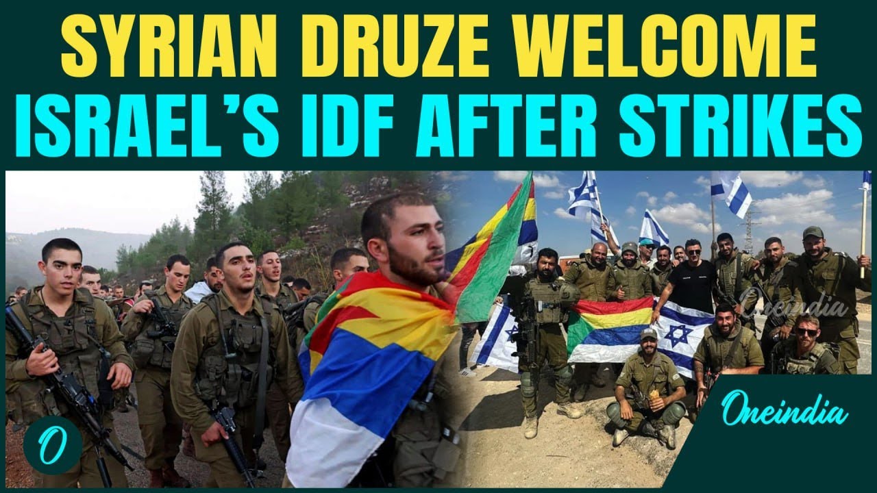 VIDEO: Syrian Druze Welcome, Cheer & Salute Israel's IDF After Strikes on Al-Sharaa’s Palace
