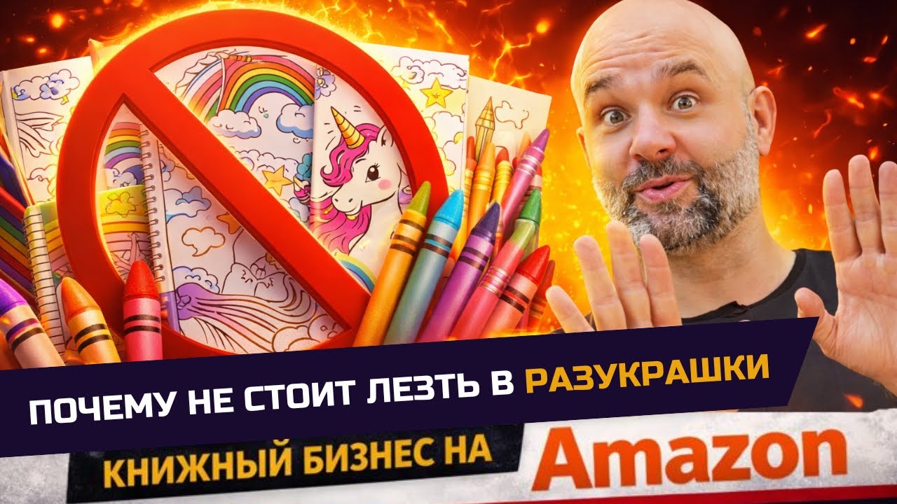Почему разукрашки на Amazon это почти всегда плохая идея 🎨🚫 Книжный бизнес