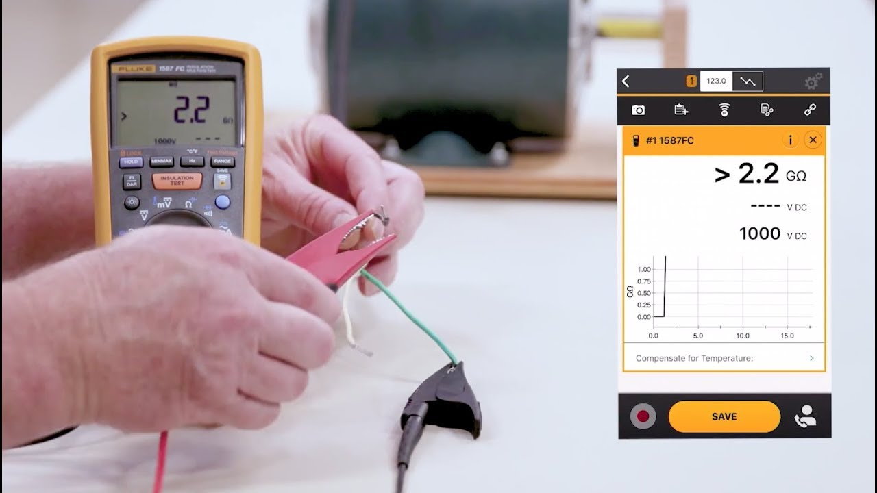 How To Test a Motor with the Fluke 1587 FC Insulation Meter