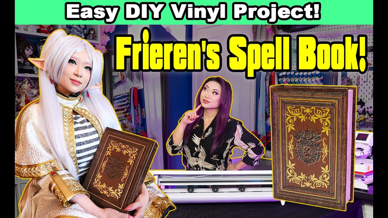 Tutorial! Frieren's Spell Book with Siser PSV Vinyl! Great con bag!