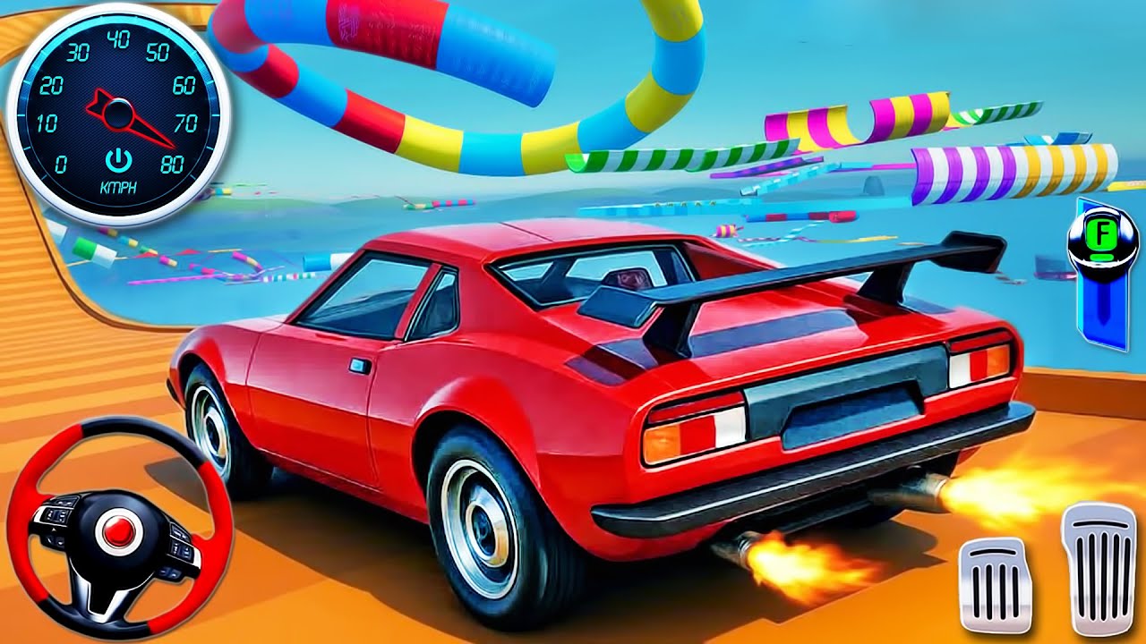 GT Car Stunt Racing Mega Ramp 3D - Impossible Sport Car Stunt Master Simulator - Android GamePlay #2