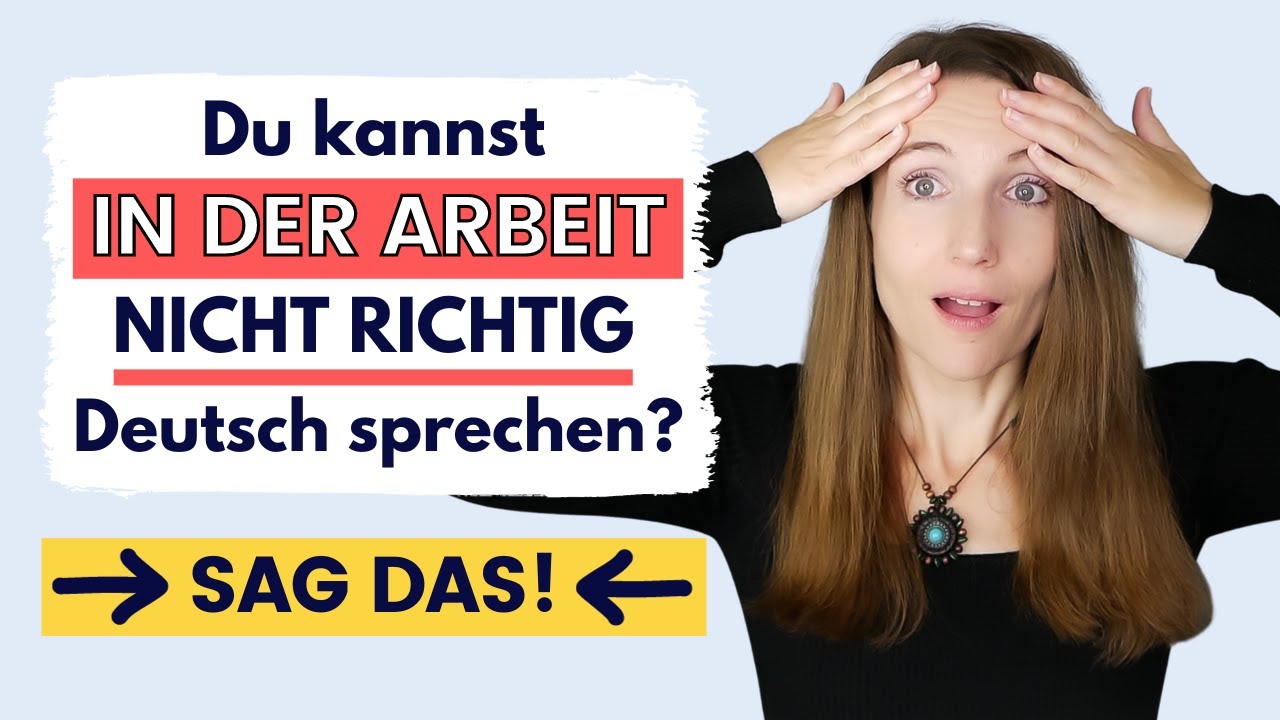 Deutsch sprechen in der ARBEIT! ➔ Tipps für eine gute Kommunikation im Job 🇩🇪