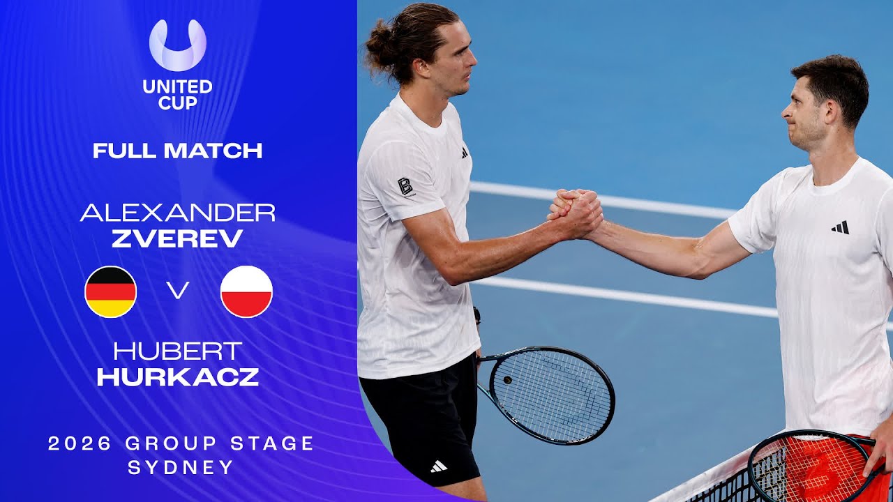 Alexander Zverev v Hubert Hurkacz Full Match | United Cup 2026 Group F