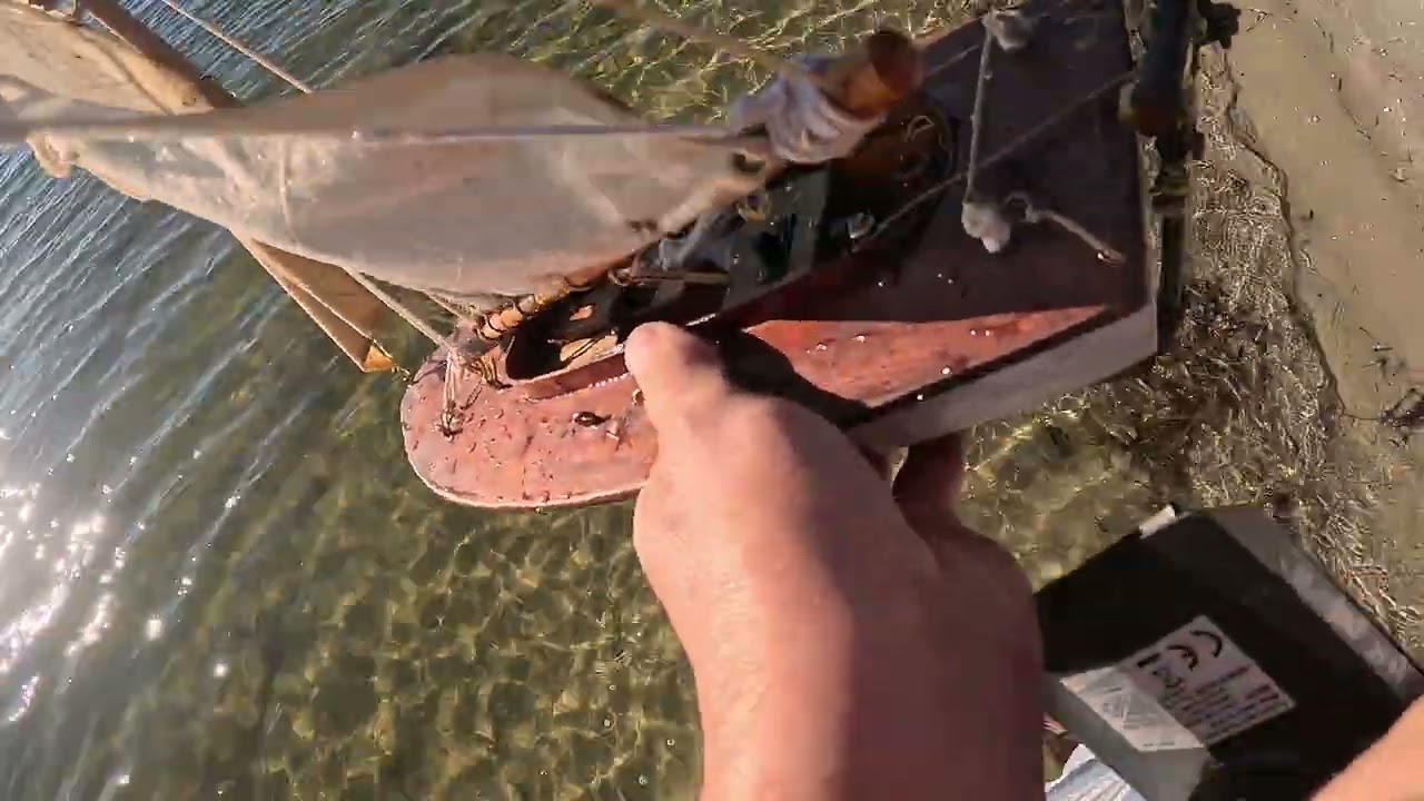RC Pond Yachts and one non r/c sailing