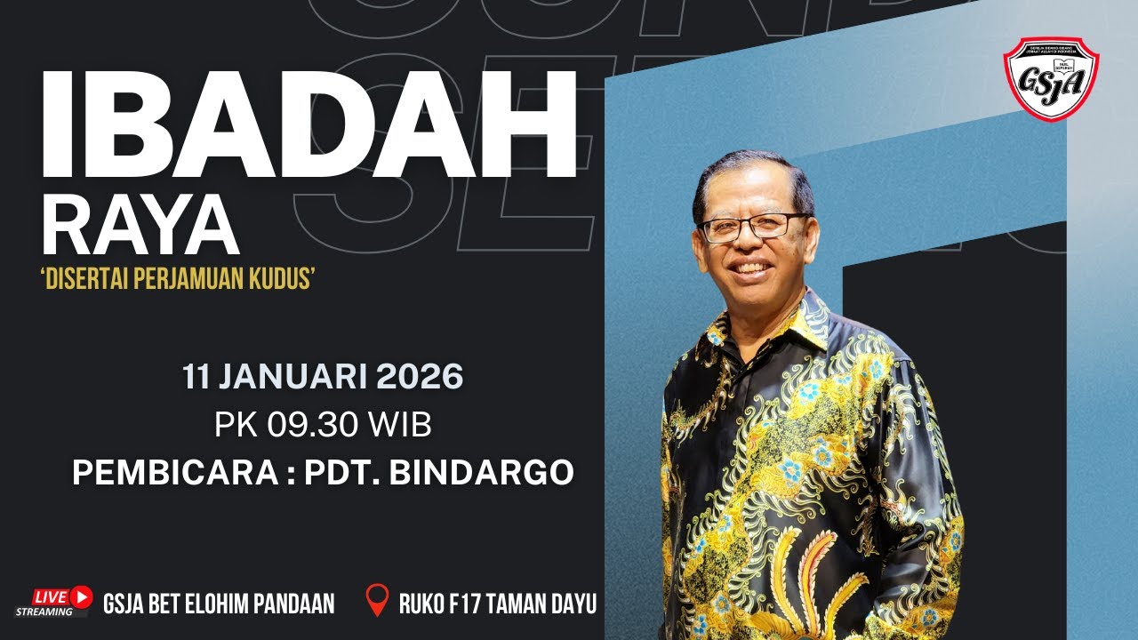 IBADAH RAYA 2 I 11 Jan 2026 I Bet Elohim Pandaan
