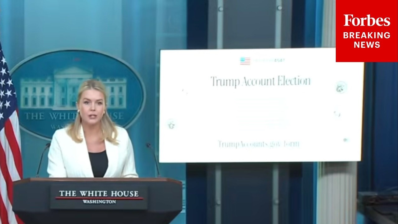 'There Is No Better Investment': Leavitt Reveals Trump Accounts Designed To Build Childrens' Wealth