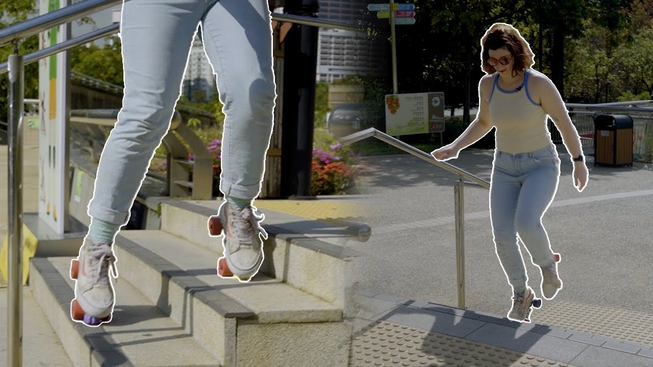 😀 How to walk up (and down) STAIRS in ROLLER SKATES?
