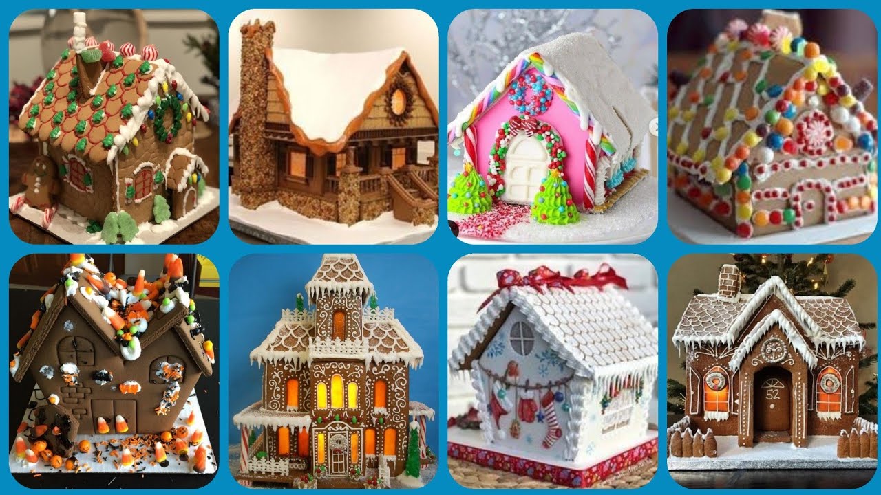 افكار تزيين بسكوت وبيت🏠 الزنجبيل🎄gingerbread house decoration