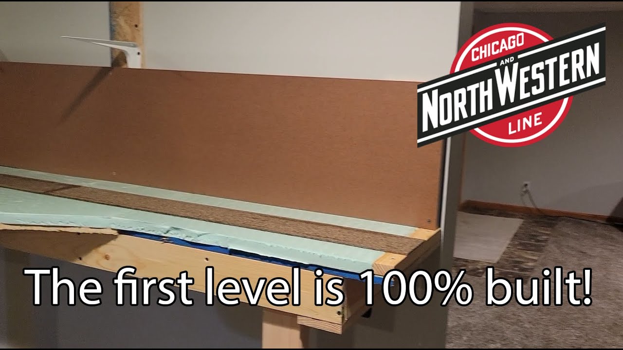 CNW Harvard Sub N Scale Layout - Ep 16 - The First Level is BUILT!