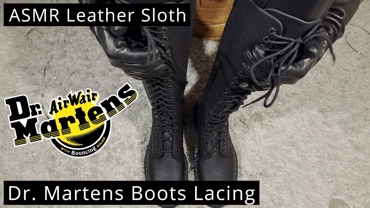 [ASMR] Dr. Martens Leather Boot Lacing