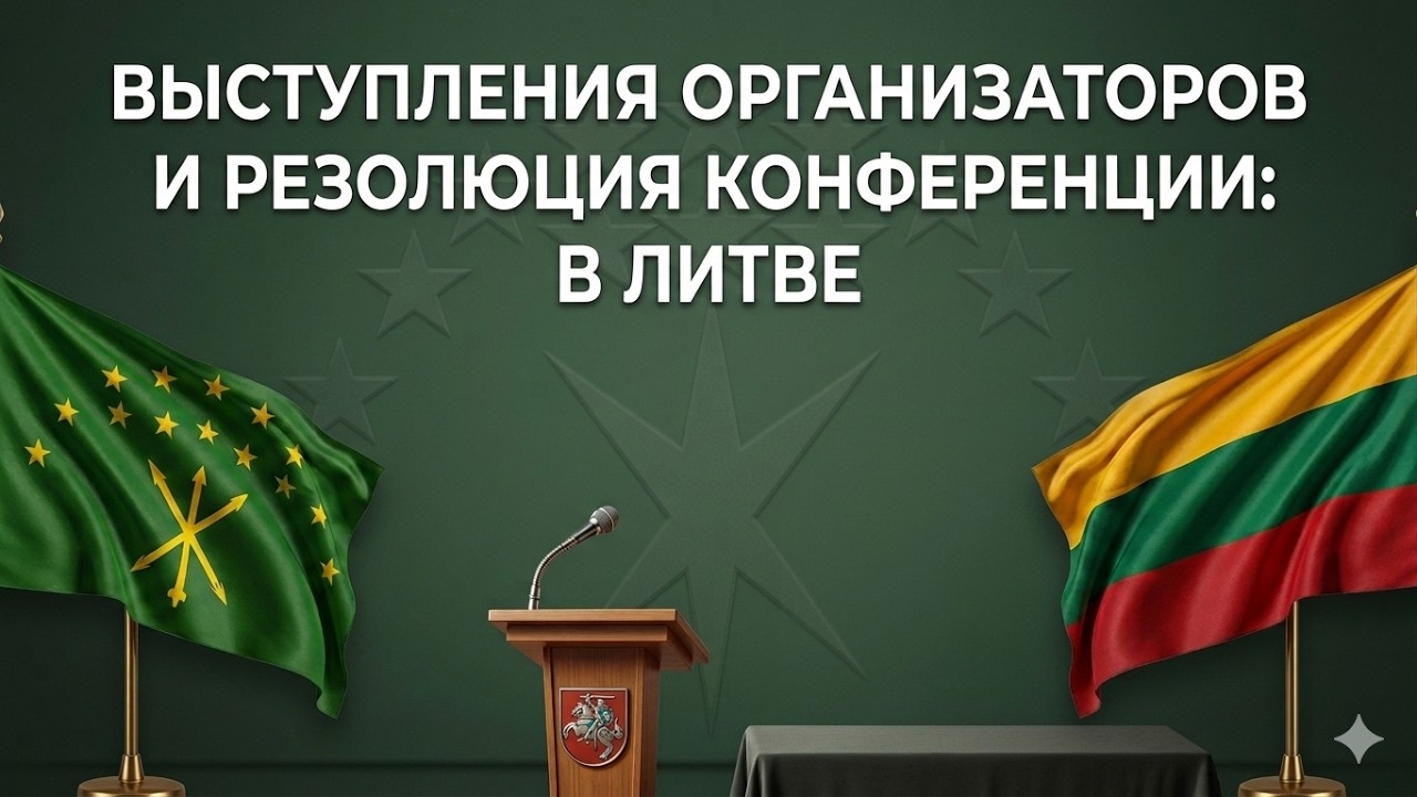 Резолюция и выступления организаторов: конференция в Литве по черкесскому вопросу