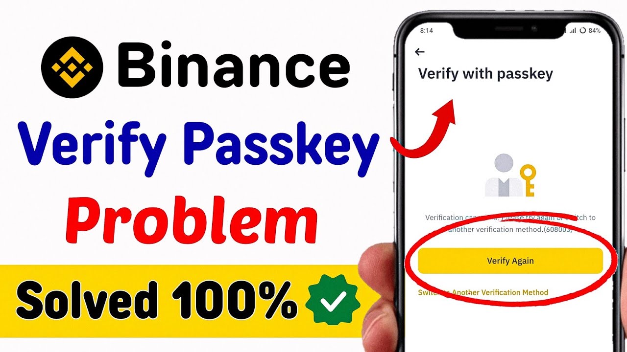 Binance login passkey problem,Binance passkey& biometric,passkey issue,binance passkey not available