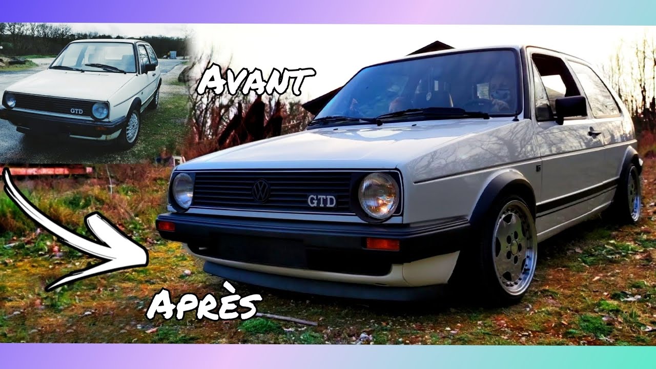 restauration complète vw golf 2 1984