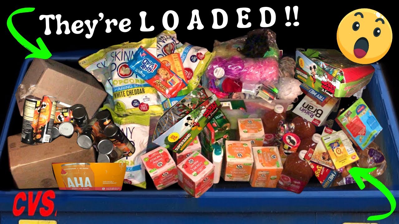 DUMPSTER DIVING - CASES Of SNACKS, Merchandise, Drinks & More! The Dumpsters Are LOADED…AGAIN!
