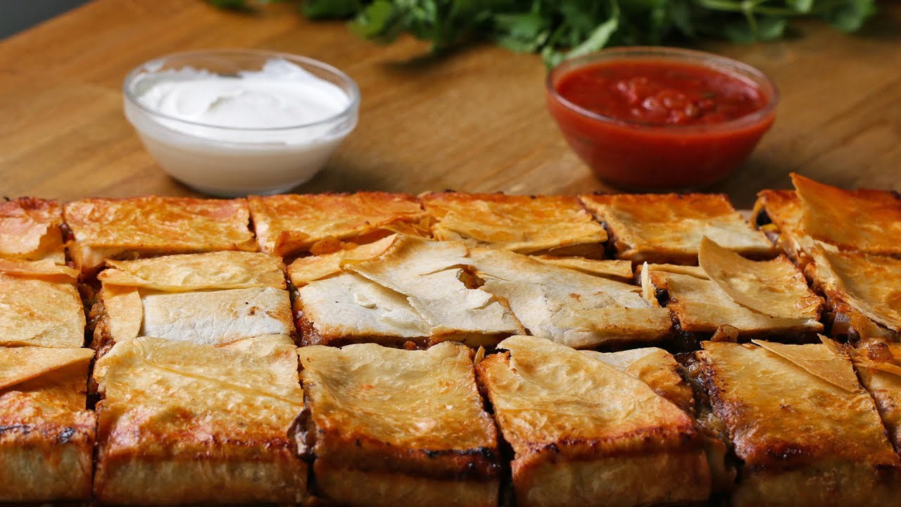 Sheet Pan Party Quesadilla 4 Ways