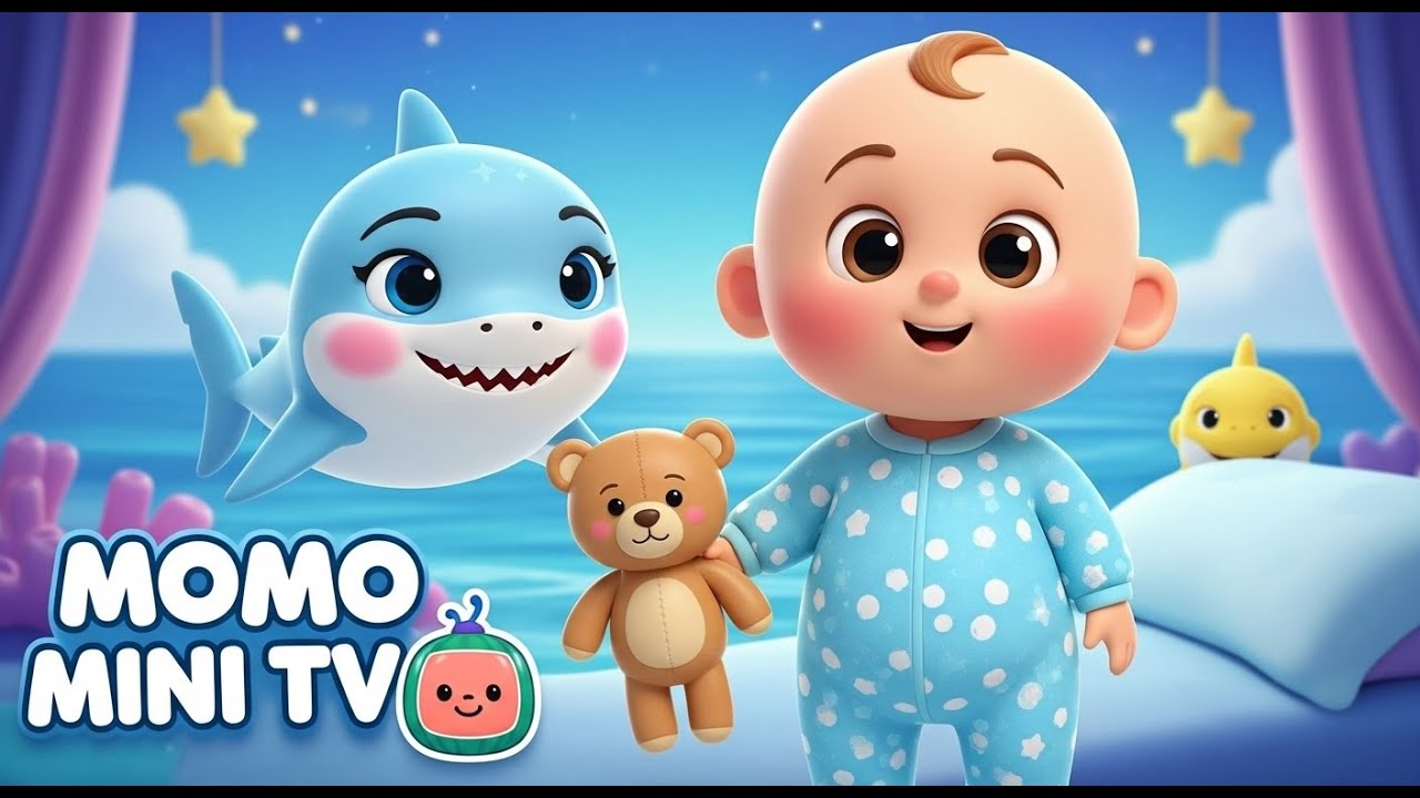 Baby Shark song Bedtime 🌙|Sleep Song for Babies |Calm Lullaby with Baby Shark Family